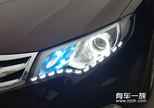 比亚迪思锐改装Q5双光透镜_泪眼天使眼 灯光升级 比亚迪思锐改装Q5双光透镜_泪眼天使眼 灯光升级