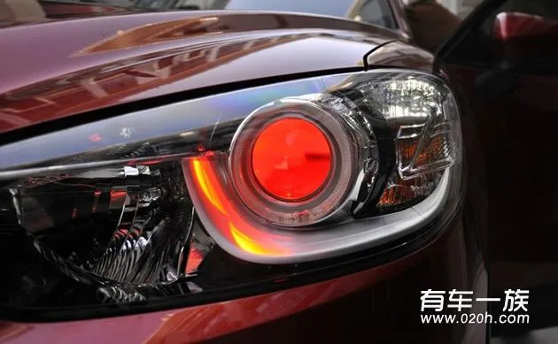 马自达CX-5改装海拉透镜红恶魔眼 灯光升级作业 马自达CX-5改装海拉透镜红恶魔眼 灯光升级作业