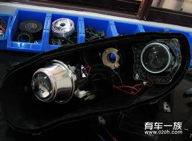 荣威550改装双光透镜_天使眼_日行灯 灯光升级作业 荣威550改装双光透镜_天使眼_日行灯 灯光升级作业