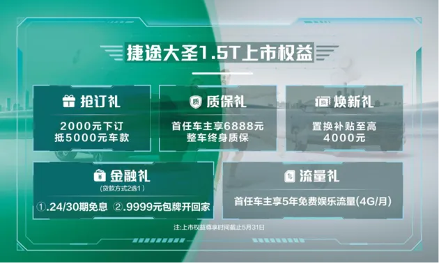 9.39万元起！捷途大圣1.5T携新颜色焕新上市