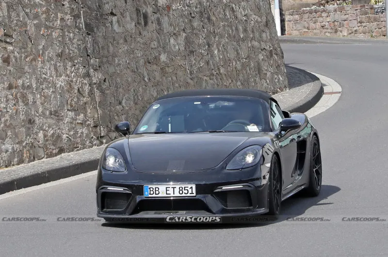 搭4.0L六缸发动机 保时捷718 Spyder RS谍照曝光